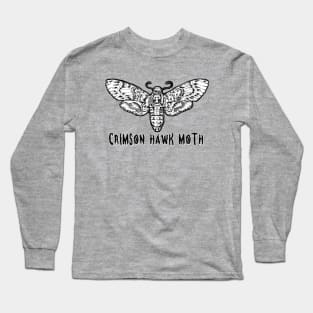 Crimson hawk moth Long Sleeve T-Shirt